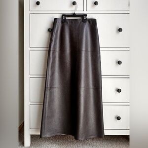 H&M Dark Brown A-Line Skirt